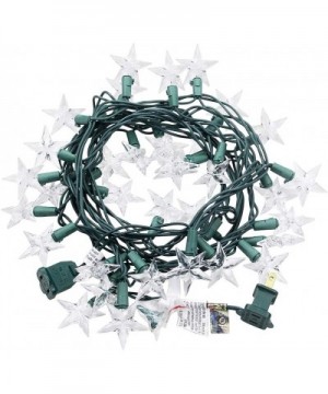 LED Christmas String Light Star Fairy Lights 12Ft 35 LEDs Warm White Waterproof Connectable UL Listed Rope Light for Xmas Tre...