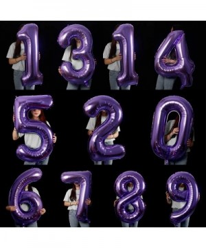 40 Inch Number Balloons Purple Number 1 Helium Foil Birthday Party Decorations Digit Balloons - Number 1 Balloon - CE18UR03R2...