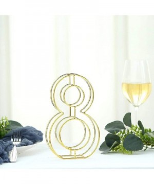 8" Tall Gold Wedding Centerpiece 3D Wire Letter Decoration for Wedding Party Decoration DIY Decoration Supplies - 8 - 8 - CZ1...