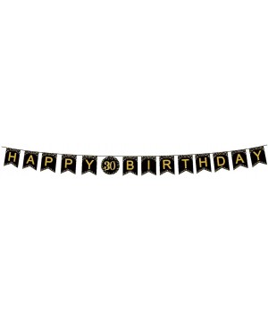 30th Birthday Party Decorations Kit- Tableware Set- Happy Birthday Banner- tablecloths- Plates- Cups- fork- Napkins - 114 Pie...