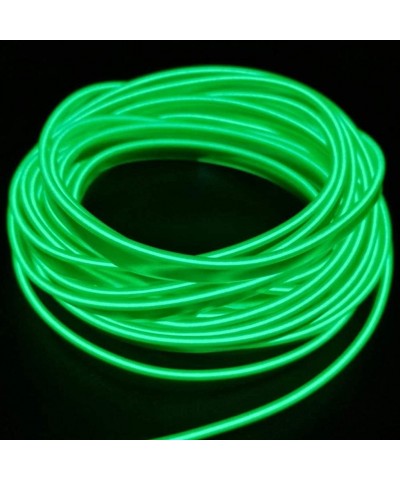 Car Atmosphere Light Strip 5M/16FT USB Neon EL Wire Green Cold Lights Glow String Strip for Xmas Party Pub Festival Decoratio...