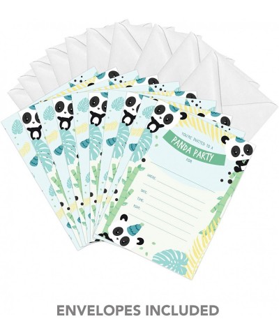 Panda Style 3 Happy Birthday Invitations Invite Cards (10 Count) With Envelopes Boys Girls Kids Party (10ct) - C918OENCM8N $6...