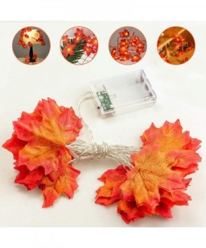 Led Fairy String Light- Fall Maple Leaves Light for Thanksgiving Halloween Christmas Wedding Party Festival Home Garland Tree...