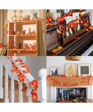 Led Fairy String Light- Fall Maple Leaves Light for Thanksgiving Halloween Christmas Wedding Party Festival Home Garland Tree...