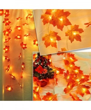 Led Fairy String Light- Fall Maple Leaves Light for Thanksgiving Halloween Christmas Wedding Party Festival Home Garland Tree...