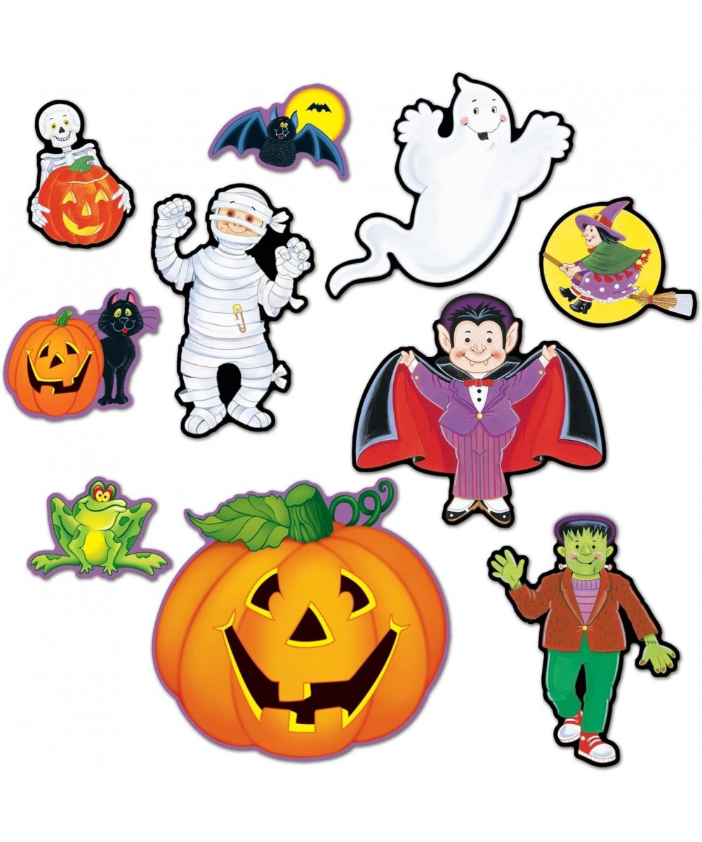 10-Pack Halloween Cutouts- 5-Inch to 12-Inch - C3118HZQXWL $6.40 Party Favors