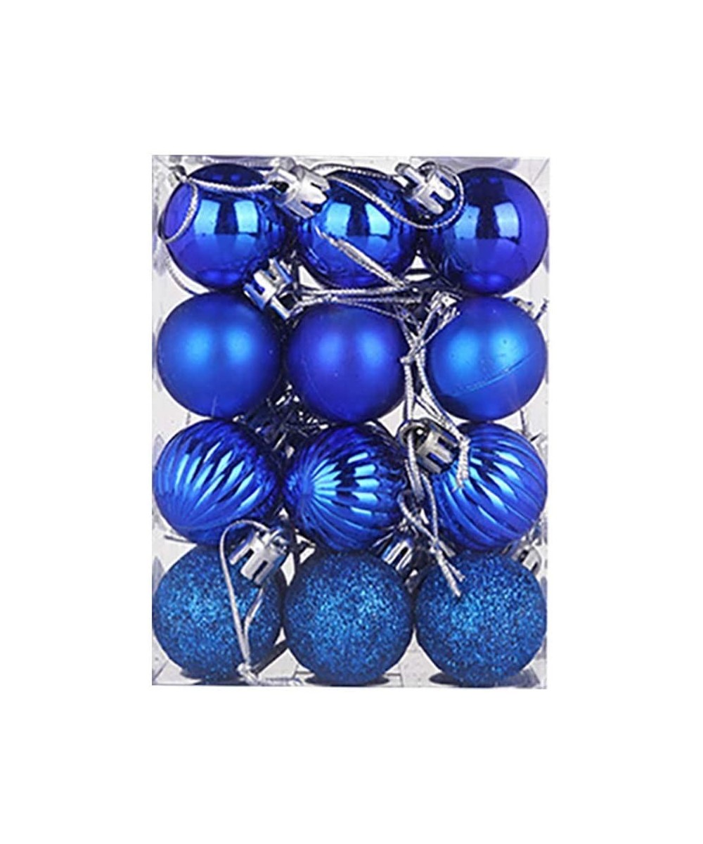 Christmas Balls Ornaments for Xmas Tree - 24Pcs Mini Christmas Decorations Tree Balls Hanging Baubles for Holiday Wedding Par...