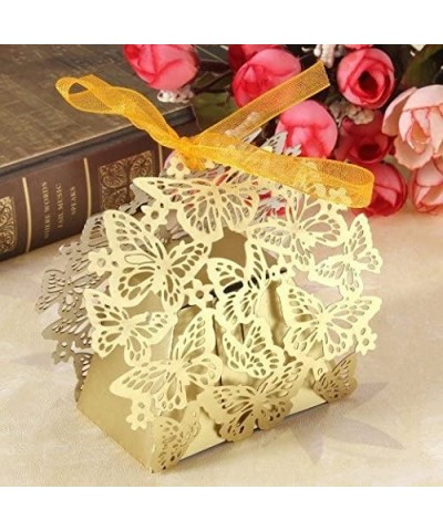 New Arrival 50PS laser Cut butterfly Wedding Candy Box Favor Gifts Boxes Wedding Party Centerpieces Holiday Supplies/wedding ...