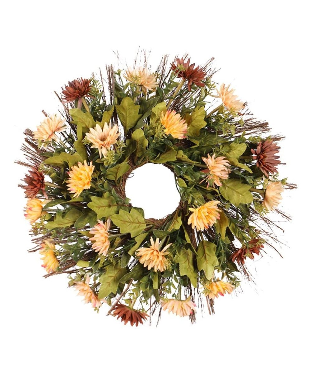 Christmas Thanksgiving Rose Decoration Wreath Decoration Wedding Decoration Ornaments for Front Door Wall(C) - C - CX19KW25U7...