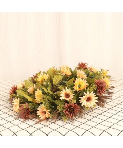 Christmas Thanksgiving Rose Decoration Wreath Decoration Wedding Decoration Ornaments for Front Door Wall(C) - C - CX19KW25U7...