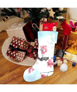 Watercolor Cherry Blossom Christmas Stocking for Family Xmas Party Decoration Gift 17.52 x 7.87 Inch - Multi5 - CA19GCDMKTD $...