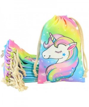 Unicorn Party Favor Bags Drawstring Treats Bag for Birthday Party Pack of 10 - CF18I7305HG $6.59 Party Packs