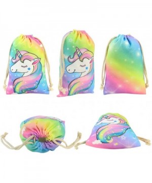 Unicorn Party Favor Bags Drawstring Treats Bag for Birthday Party Pack of 10 - CF18I7305HG $6.59 Party Packs