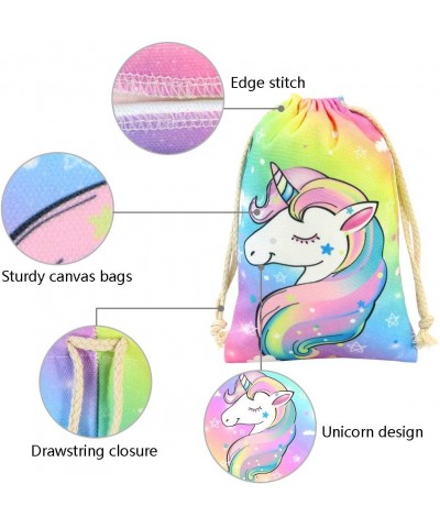 Unicorn Party Favor Bags Drawstring Treats Bag for Birthday Party Pack of 10 - CF18I7305HG $6.59 Party Packs