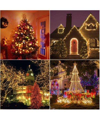 LED Christmas Tree Halloween Party Indoor Outdoor Decoration LED Patio Fairy Light String Lights- Warm White Waterproof Conne...