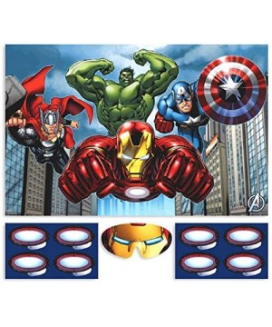 (2 Pack) Marvel Avengers Pin The Arc on Ironman Game (Plus Party Planning Checklist by Mikes Super Store) - C718L779TE0 $16.7...