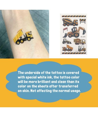 110 PCS Cars and Trucks Temporary Tattoos for Kids- Construction Tractor Themed Birthday Party Supplies Decorations for Boys-...