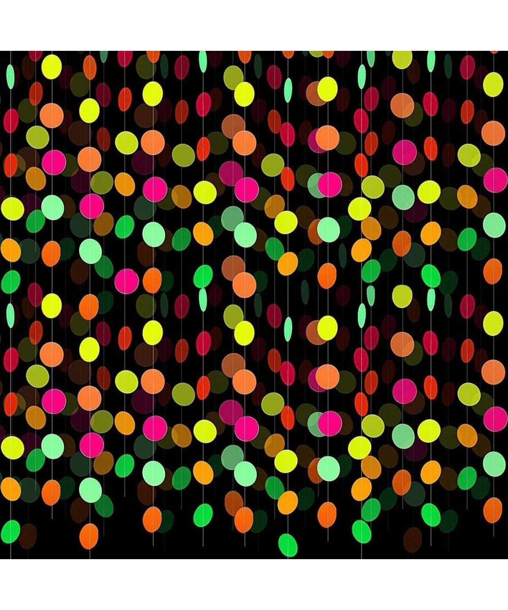 10 Pieces 14.4 feet Glow Garland Neon Party Supplies Decorations- Glow in The Dark Party Supplies Decorations- UV Black Light...