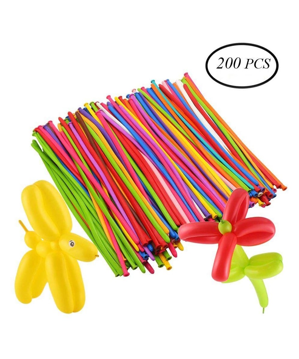 200pcs Mix Color Twist Halloween Balloons for Wedding Birthday Easter Party Decoration Magic Ballons Assorted Latex - C812JC2...