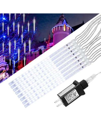 String lights-Waterproof Falling Rain Fairy Lights With 50cm 240 LED 8 Tubes Meteor Shower Rain LED Christmas Lights for Wedd...