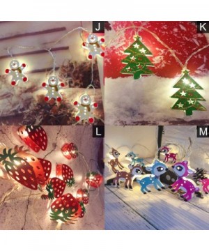 10 LED 2m Length Christmas String Light Painted Bell Warm White Lamp Xmas Party Decor for Garden Patio Lawn Indoor - A - CK18...