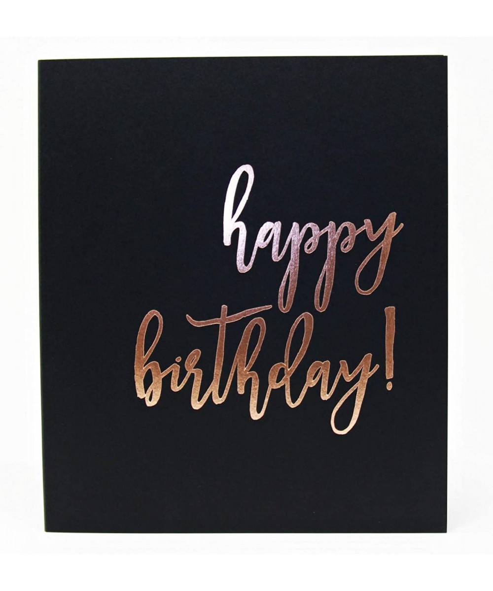 Birthday Party Guest Book- Rose Gold Party Decorations- Guest Book Polaroid- 130 Black Pgs. 8.5"x7". Sweet 16 Guest Book Quin...