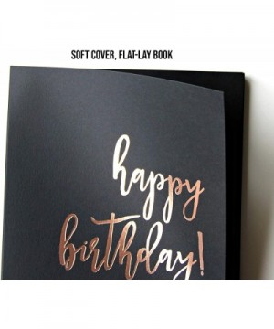 Birthday Party Guest Book- Rose Gold Party Decorations- Guest Book Polaroid- 130 Black Pgs. 8.5"x7". Sweet 16 Guest Book Quin...