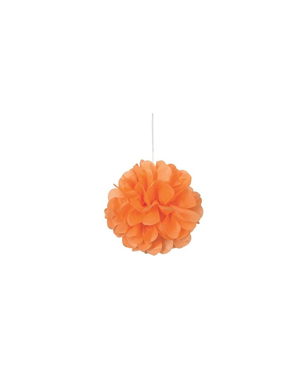 9" Small Orange Tissue Paper Pom Poms- 3ct - Orange - C612O5SGPKW $11.59 Banners & Garlands