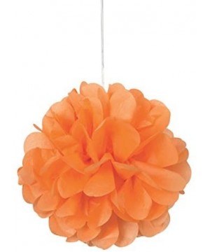 9" Small Orange Tissue Paper Pom Poms- 3ct - Orange - C612O5SGPKW $11.59 Banners & Garlands