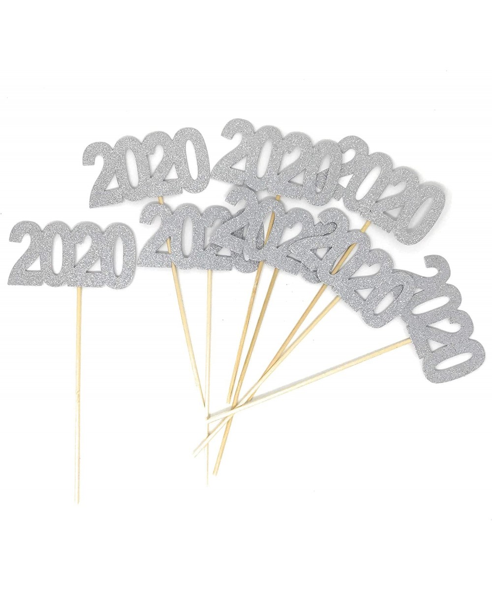 8 pack of Double Sided Glitter 2020 Centerpiece Sticks in Various Colors for DIY Graduation Centerpiece and Grad Party Decor ...