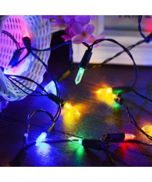 M5 Battery Operated String Lights 100 LED Clear Mini Fairy Christmas Lighting Decor Timer for Outdoor Indoor Garden Patio Law...