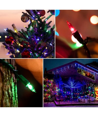 M5 Battery Operated String Lights 100 LED Clear Mini Fairy Christmas Lighting Decor Timer for Outdoor Indoor Garden Patio Law...