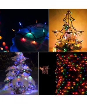 M5 Battery Operated String Lights 100 LED Clear Mini Fairy Christmas Lighting Decor Timer for Outdoor Indoor Garden Patio Law...