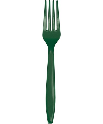 Hunter Green Plastic Assorted Cutlery- Serves 24 - CM18TE92Y94 $11.78 Tableware