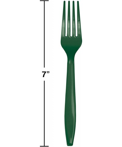 Hunter Green Plastic Assorted Cutlery- Serves 24 - CM18TE92Y94 $11.78 Tableware