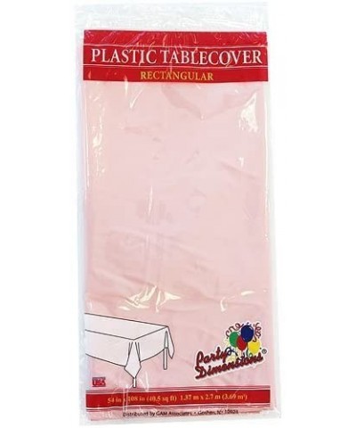 Plastic Party Tablecloths - Disposable- Rectangular Tablecovers - 4 Pack - Pink - By Party Dimensions - CP12N1ZG8RF $6.40 Tab...