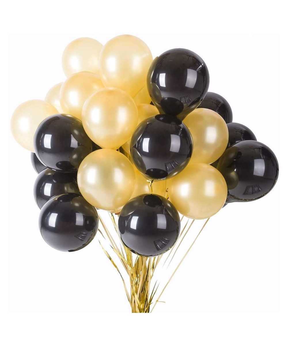 12 inch Gold and Black Balloons Quality Black and Gold Balloons Premium Latex Balloons Helium Balloons Party Decoration Suppl...