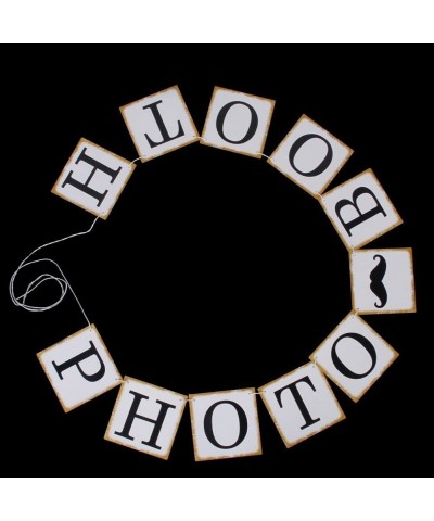 Wedding Birthday Party Decorations Photo Props Bunting Banners PHOTO BOOTH - CZ125YVMC6L $6.45 Photobooth Props