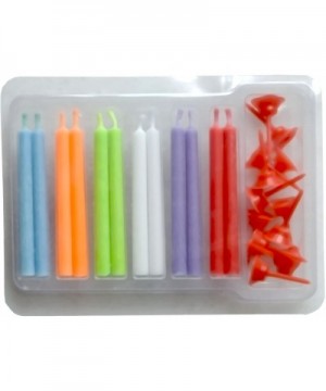 Angel Flames Birthday Cake Candles with Colored Flames (12pcs per Box- Holders Included) (12- Medium) - C112BWXQWMF $5.30 Bir...