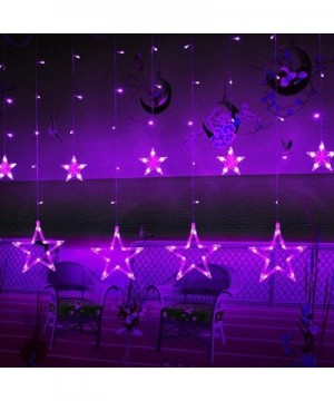 LED Star Curtain Lights- 12 Stars 138 LEDs Window Curtain Strip Rope String Lights USB Operated with Remote 8 Modes for Chris...