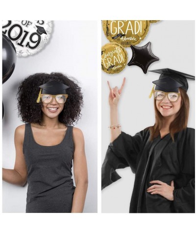 Graduation Glasses with Tassels - Graduation Photo Props Novelty Cap Glasses - Graduation Party Favors for College Grad 4 Pac...