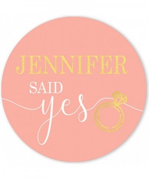 Personalized Bridal Shower Party Favor Labels - 40 Stickers (Blush) - Blush - C019DI8RW5T $7.12 Favors