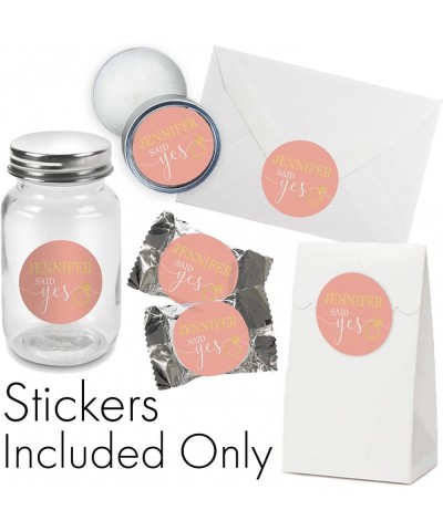 Personalized Bridal Shower Party Favor Labels - 40 Stickers (Blush) - Blush - C019DI8RW5T $7.12 Favors
