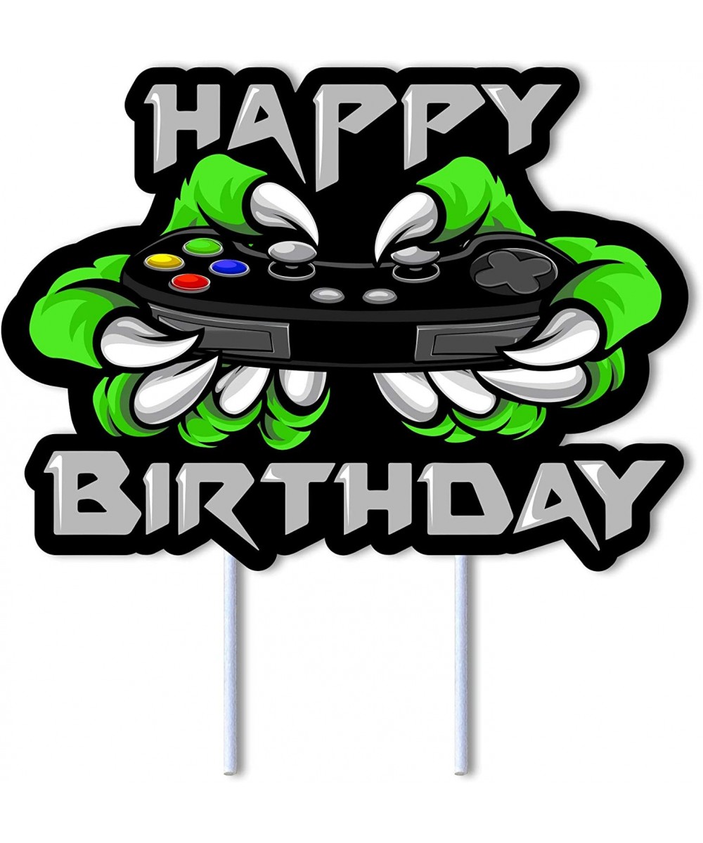 Video Game Birthday Cake Topper for Boys and Girls Gamer Party Gaming Decorations - CR19GCA4U07 $5.63 Cake & Cupcake Toppers