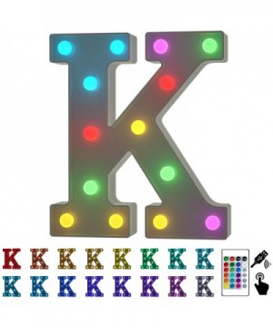Letter Lights USB Powered Light up Letters with Remote- 16 Color Changing Marquee Letter Lights Multicolor Colors for Home Ba...
