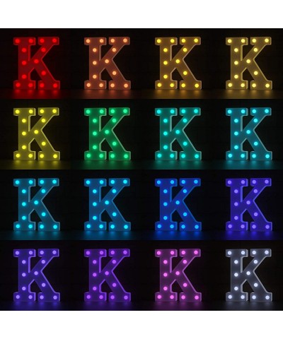 Letter Lights USB Powered Light up Letters with Remote- 16 Color Changing Marquee Letter Lights Multicolor Colors for Home Ba...