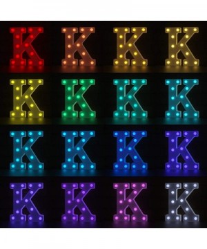 Letter Lights USB Powered Light up Letters with Remote- 16 Color Changing Marquee Letter Lights Multicolor Colors for Home Ba...