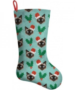 Siamese Christmas Cat Christmas Stockings Decoration Christmas Decorations and Party Accessory - Siamese Christmas Cat - CS19...