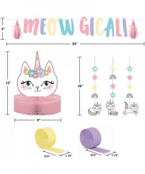 Caticorn Birthday Party Decorations - CZ19067RLCW $13.29 Party Packs