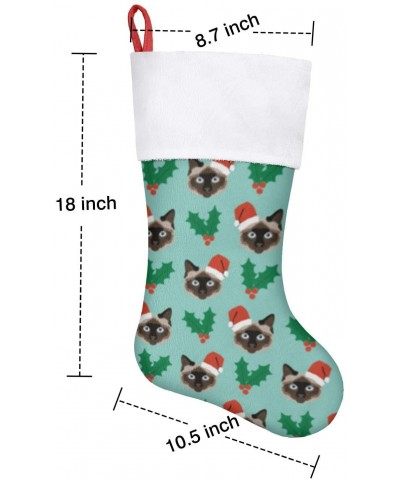 Siamese Christmas Cat Christmas Stockings Decoration Christmas Decorations and Party Accessory - Siamese Christmas Cat - CS19...